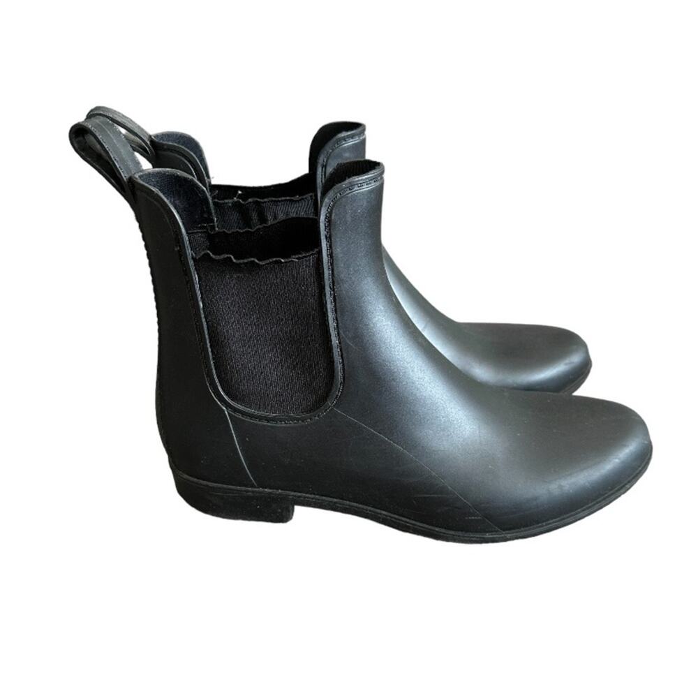 Sam Edelman Tinsley Women's Black Matte Pull On Ankle Rain Booties Size 8